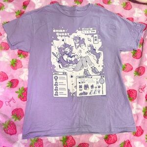 Vapor95 Shiba Quest Kawaii Graphic Tee – Men’s Medium, Purple hot topic kawaii